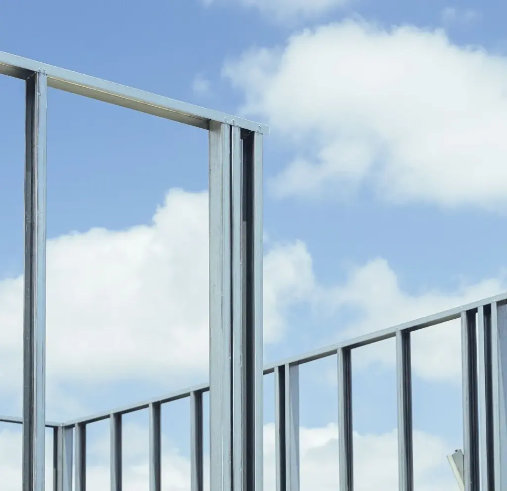 estructura de steel framing hecha por domus14